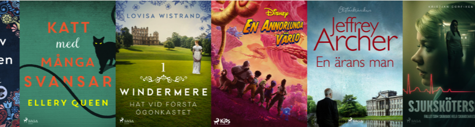 Ett urval av Saga Egmonts utgivning